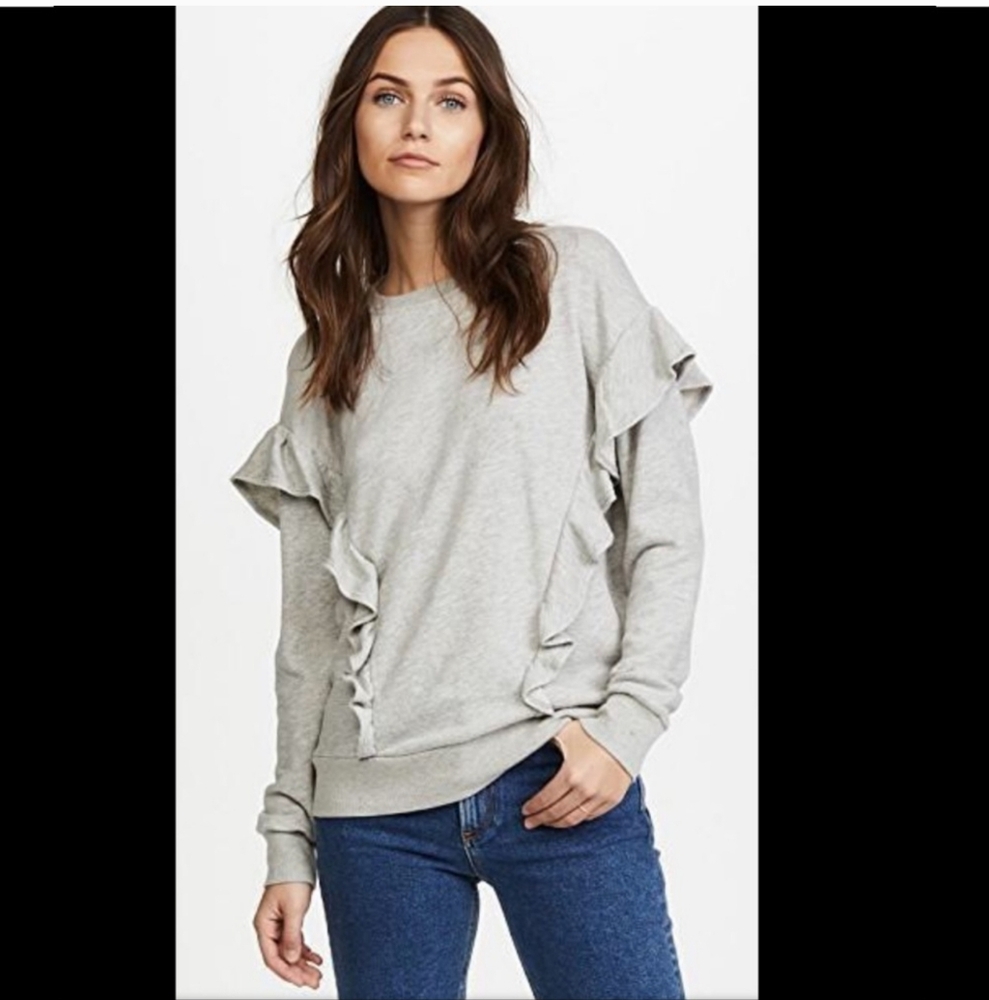 Joie Ruffled Sweatshirt Size Medium